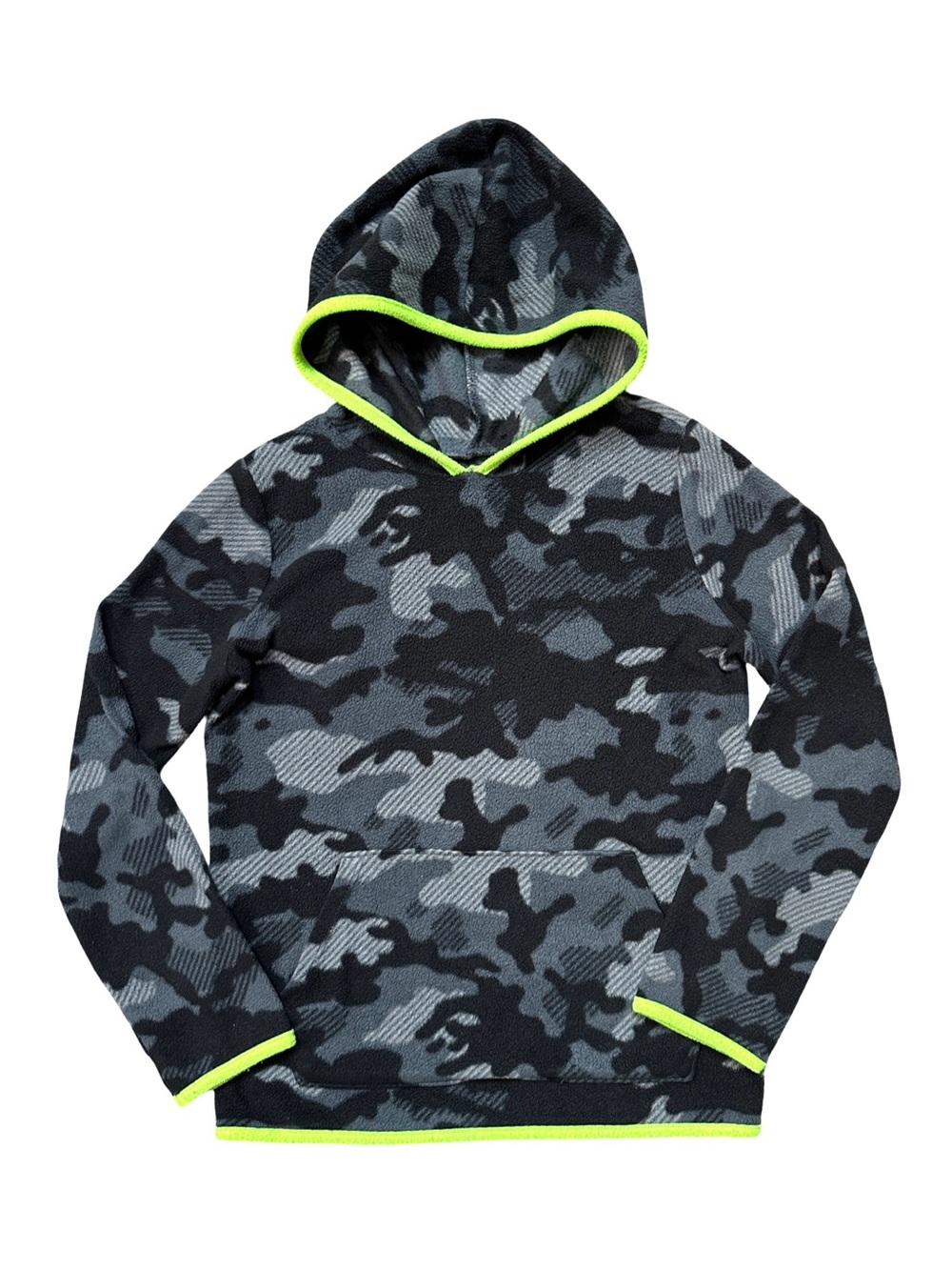 ⭐️ 5 for $25 Jumping Beans Active Boys Camo Hooded Fleece Sweatshirt Size 8